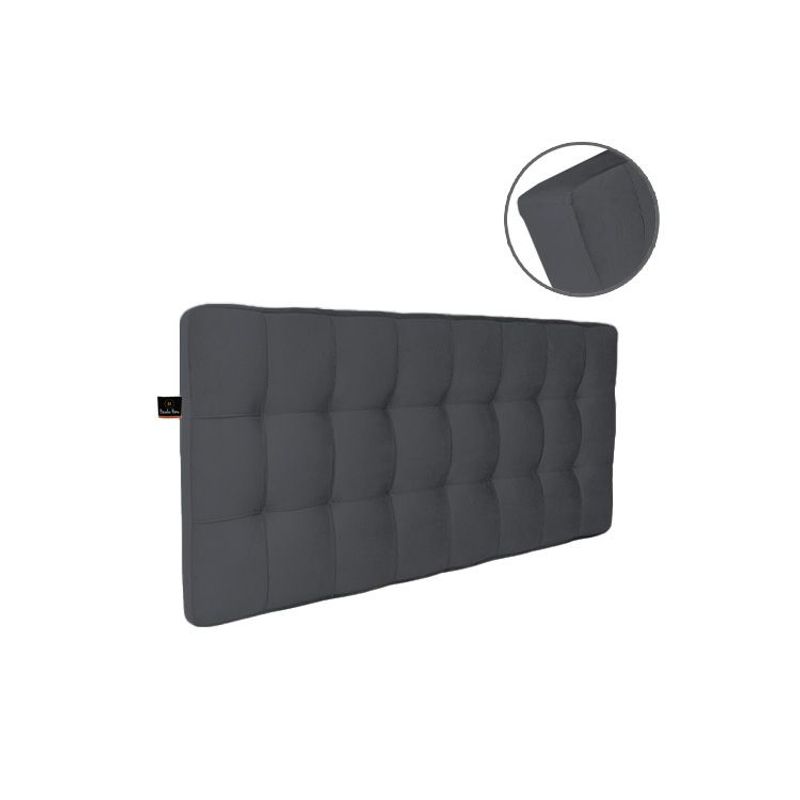 BARAKA HOME - Cabecera Maltes Queen - Gris Oscuro