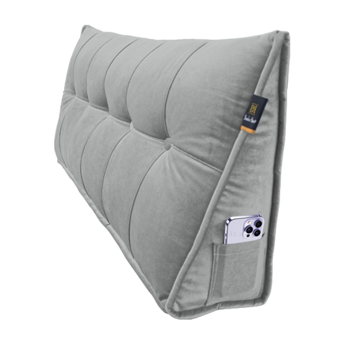 BARAKA HOME - Cojín de Respaldo Bitola 2 plz - Gris Oscuro