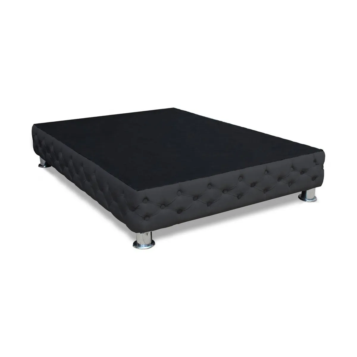 BARAKA HOME - Base De Cama Aarhus 1.5 plz - Negro