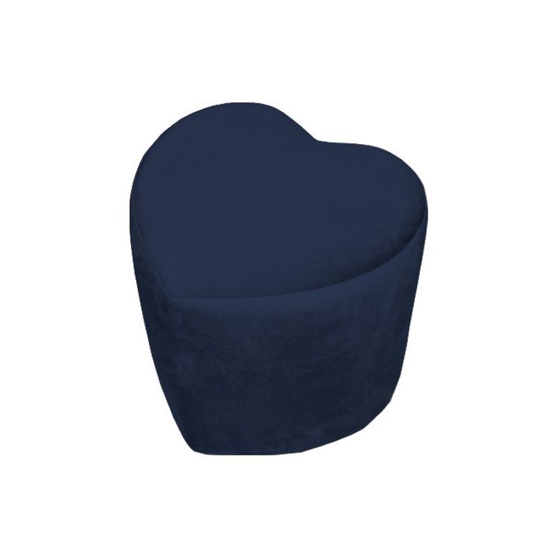 BARAKA HOME - Puff Corazón Lou Tapizado - Azul Marino
