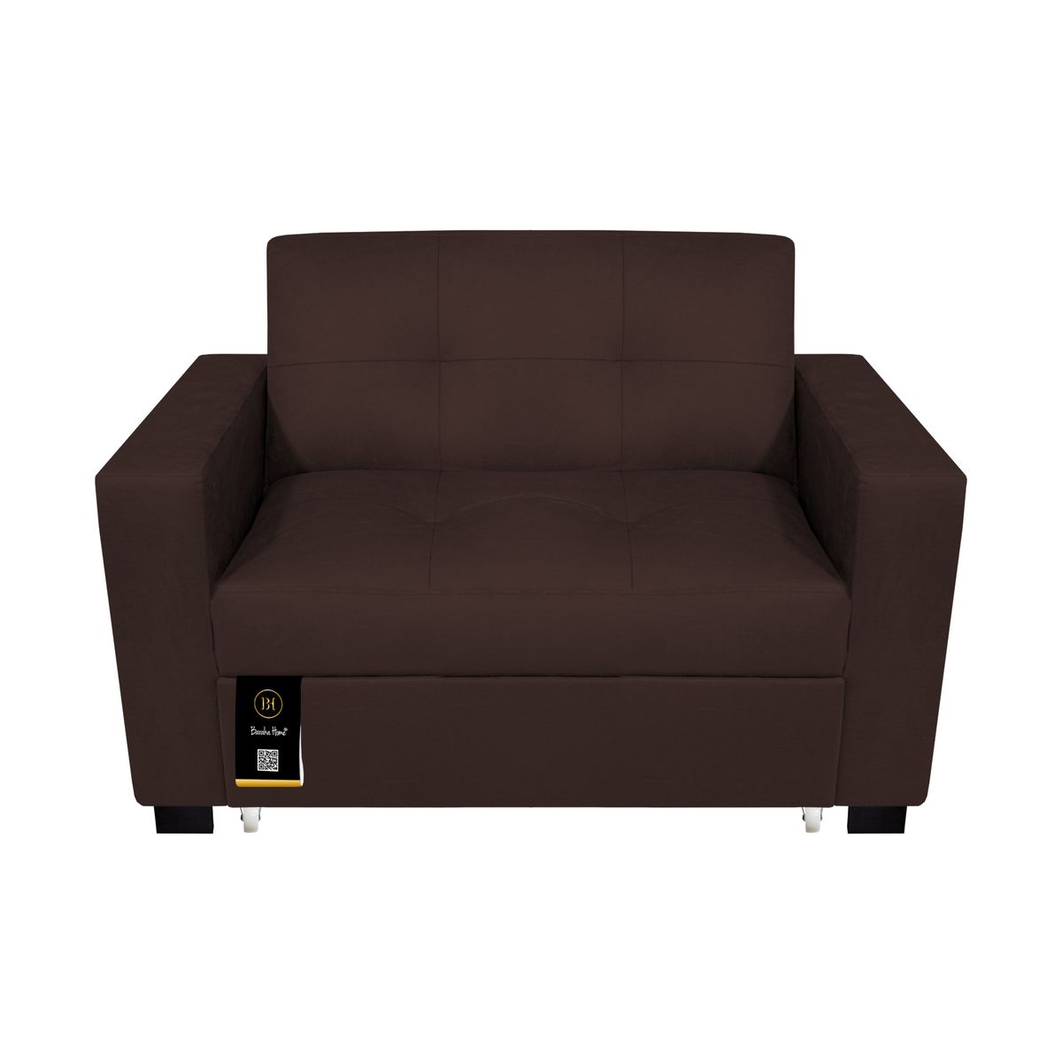 BARAKA HOME - Sofá Cama Madison 1.5 plz - Chocolate