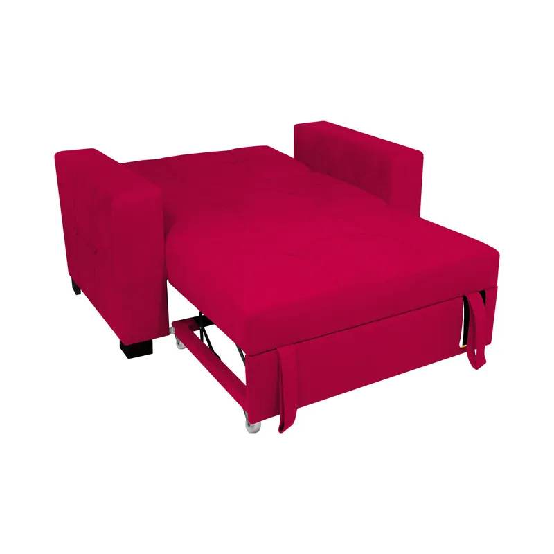 BARAKA HOME - Sofá Cama Madison 1.5 plz - Rojo