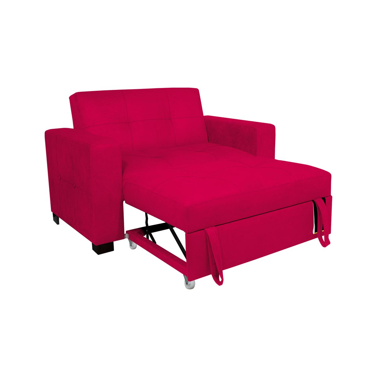 BARAKA HOME - Sofá Cama Madison 1.5 plz - Rojo