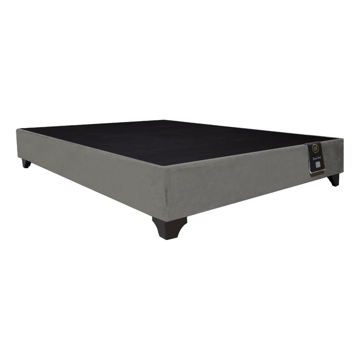 BARAKA HOME - Base De Cama Luton 1.5 Plz - Gris Oscuro