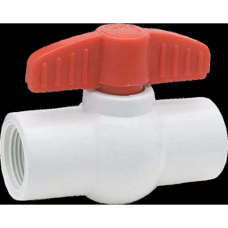 C AND A TOOLS - Válvula Esférica PVC Sin Rosca C&A 1/2"  - Blanco