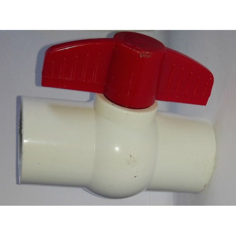 C AND A TOOLS - Válvula Esférica PVC Con Rosca C&A  1.1/2"  -  Blanco