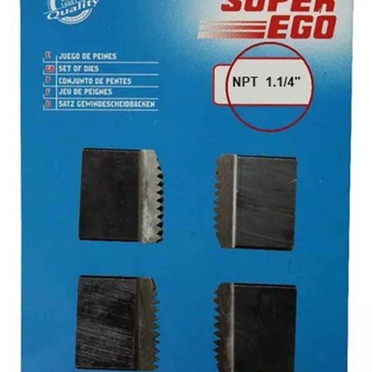 SUPER EGO - JUEGO DE PEINES NPT 1-1/4"  SUPER-EGO  - EGO6007N4000