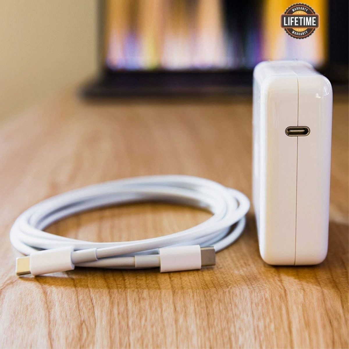 OEM - Cargador 30W Tipo C MacBook M1 M2 M3 M4 iPhone 14 15 iPad con cable 2m