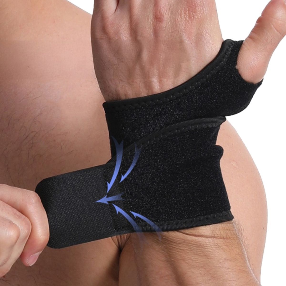 TODO FIT - Soporte de Muñeca con Orificio para Pulgar  Compresión y Estabilización