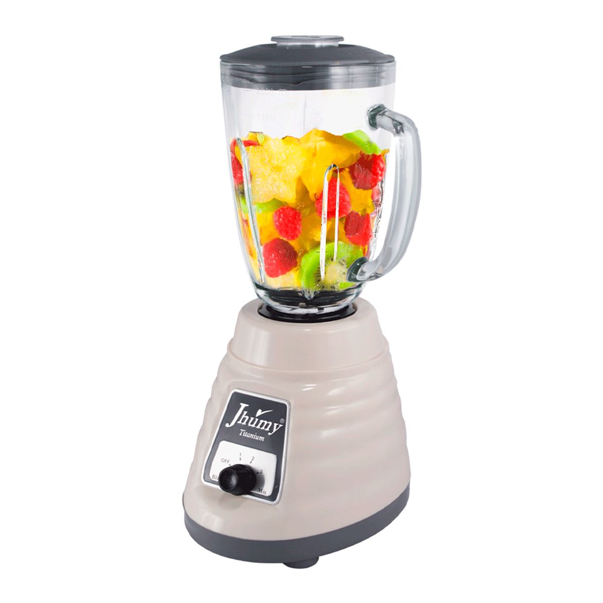 JHUMY - LICUADORA TITANIUM CREMA JHUMY 2L 600W