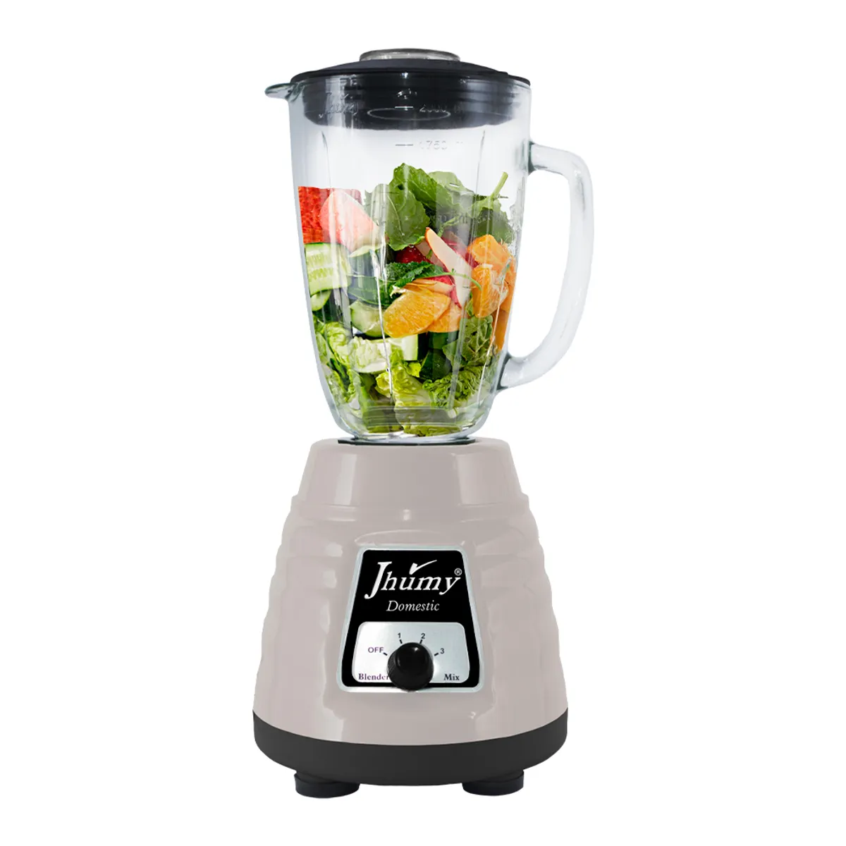 JHUMY - LICUADORA DOMESTIC CREMA JHUMY 2L 600W