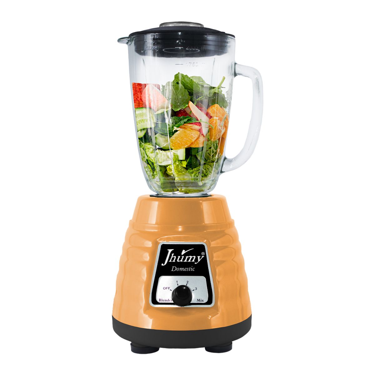 JHUMY - LICUADORA DOMESTIC ANARANJADO JHUMY 2L 600W