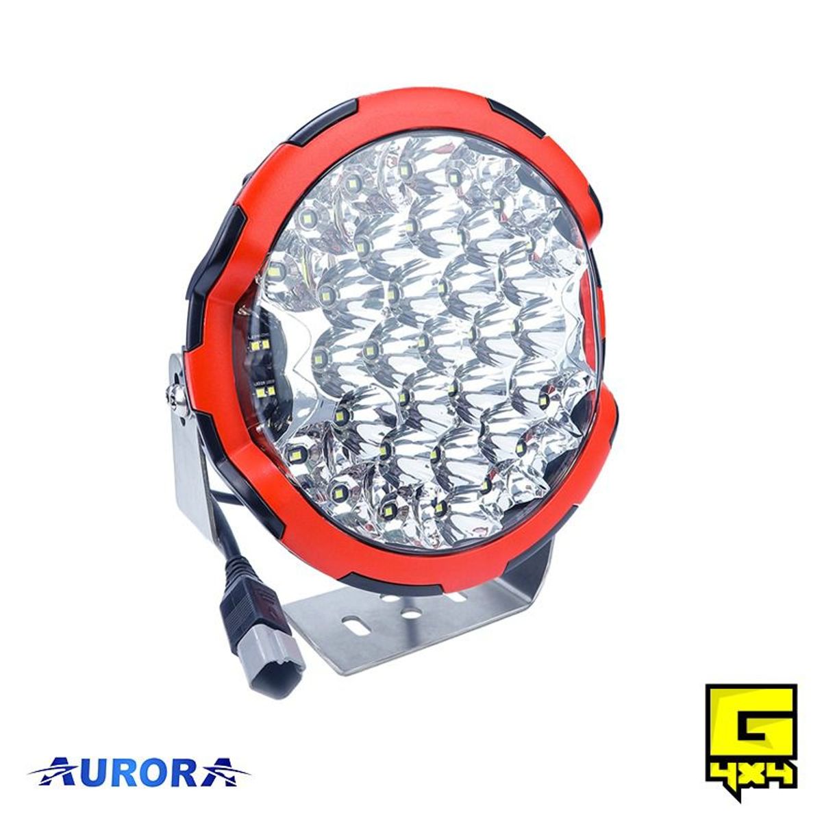 AURORA - Faro Shooter Rojo Aurora de 9 185W 10000LM Luz Blanca