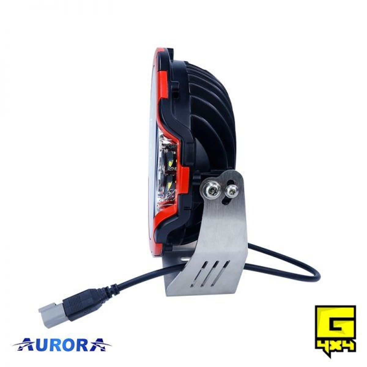 AURORA - Faro Shooter Rojo Aurora de 9 185W 10000LM Luz Blanca