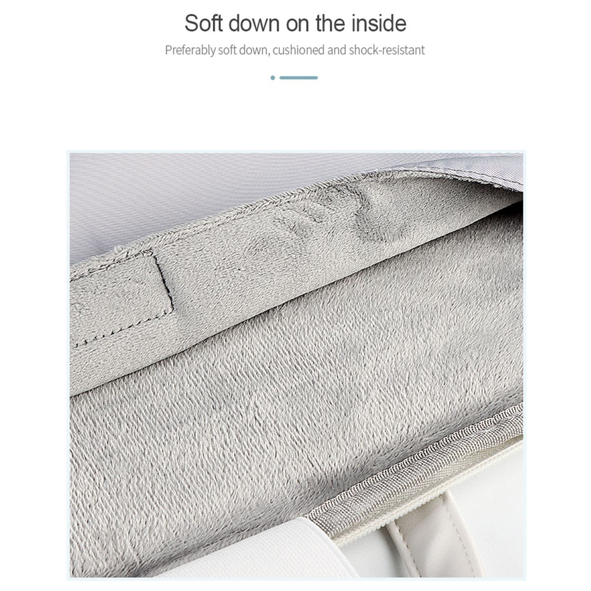 GENERICO - Portalaptop maletin blanco oveja 13 pulgadas