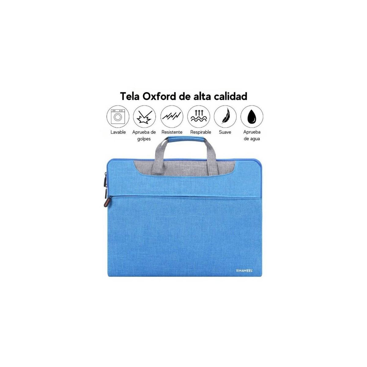 GENERICO - Maletin laptop  haweel 15"-18" pulgadas celeste