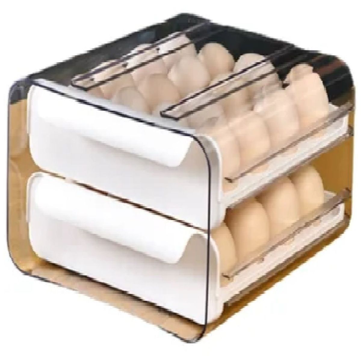 GENERICO - Organizador De Huevos 2 Niveles 32 Unidades - Porta Huevos