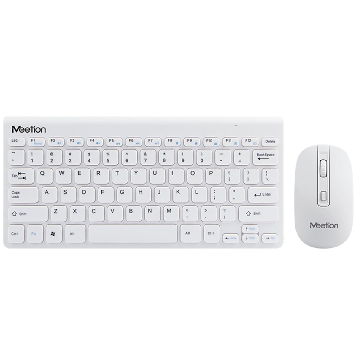 MEETION - Teclado Mouse Kit Inalámbrico 2.4 GHz Meetion incluye Baterías - Blanc