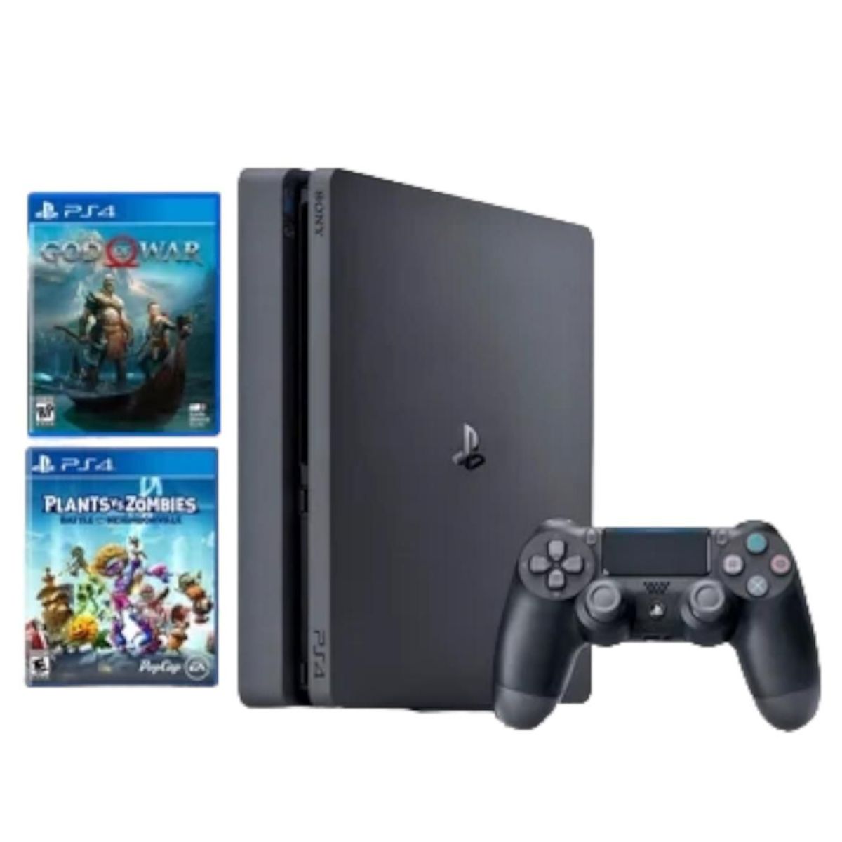 SONY - Consola PlayStation 4 Slim 1TB Negro + 2 Juegos REACONDICIONADA