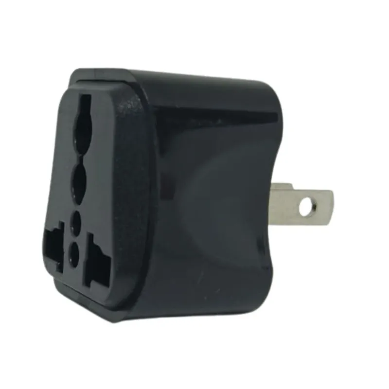 OPALUX - Adaptador X2 Unid Enchufe Multiple Plano Op603 A3 Opalux Negro