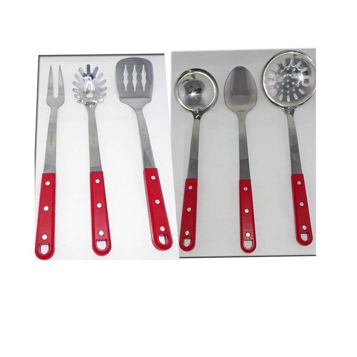 GENERICO - Juego De Utensilios Brikenia Rojo