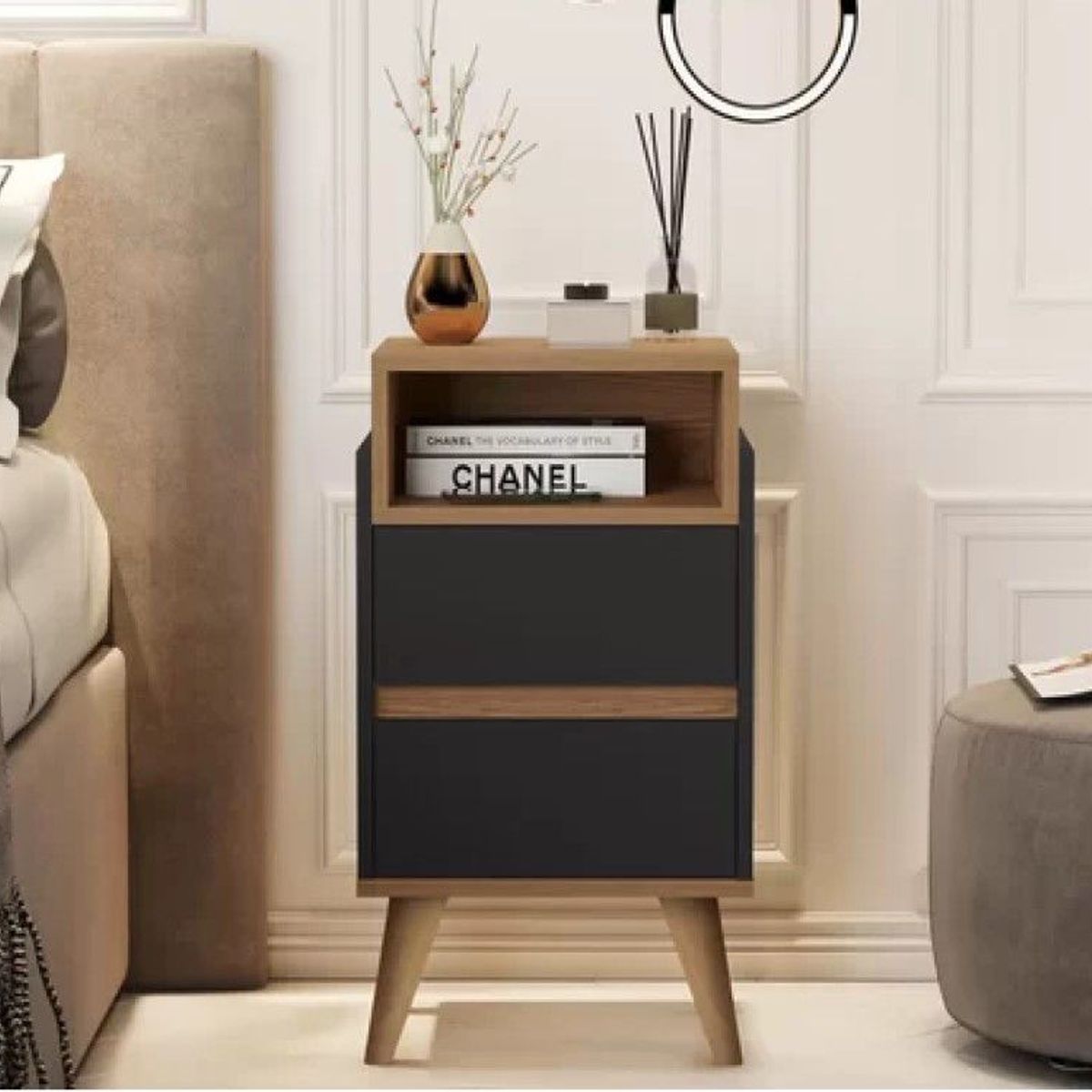 73 EXPERIENCE - Velador Pezi - Negro & Haya - 73 Experience