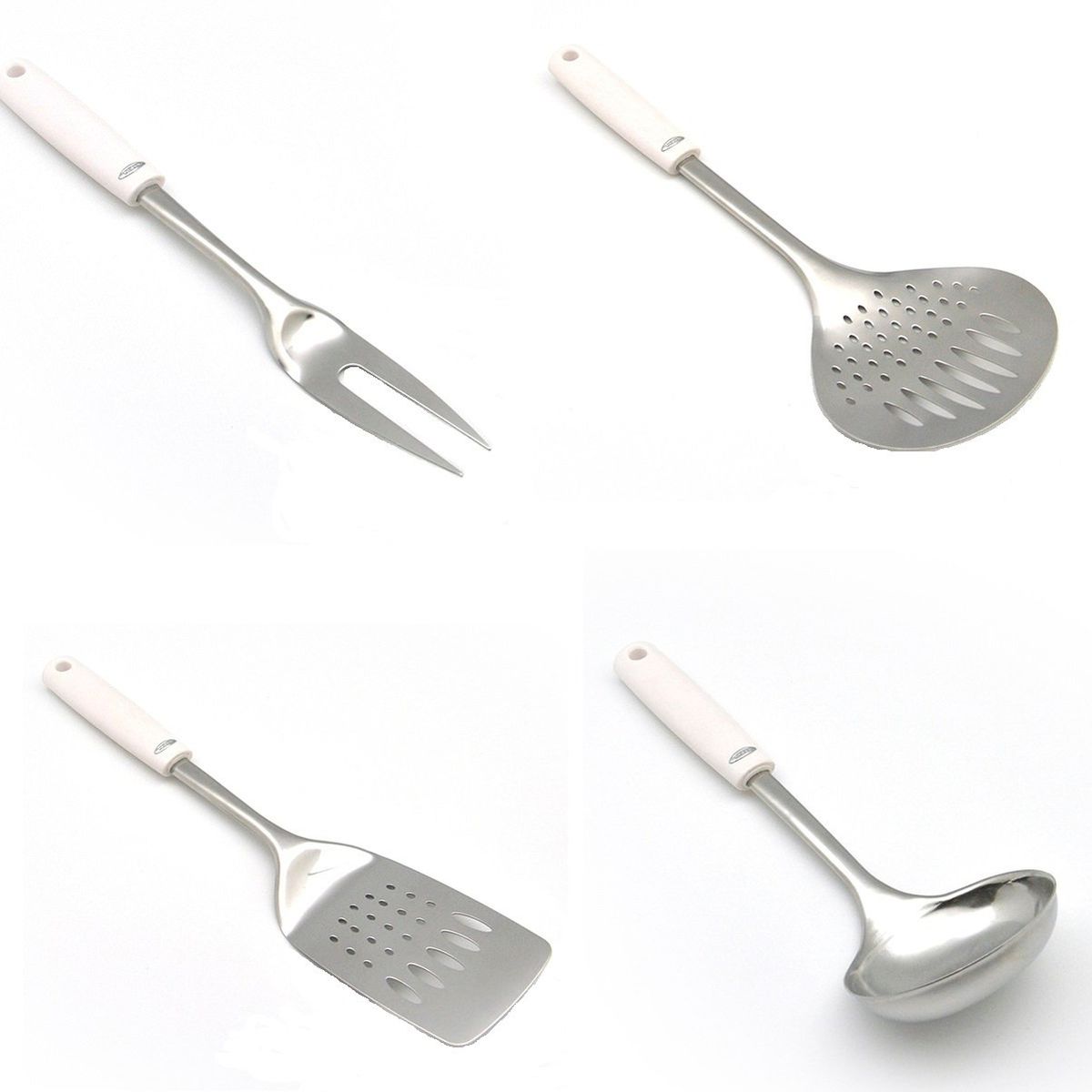 PRESS - Set Pala Espumadera Cucharón y Tenedor Línea Classic - PRESS