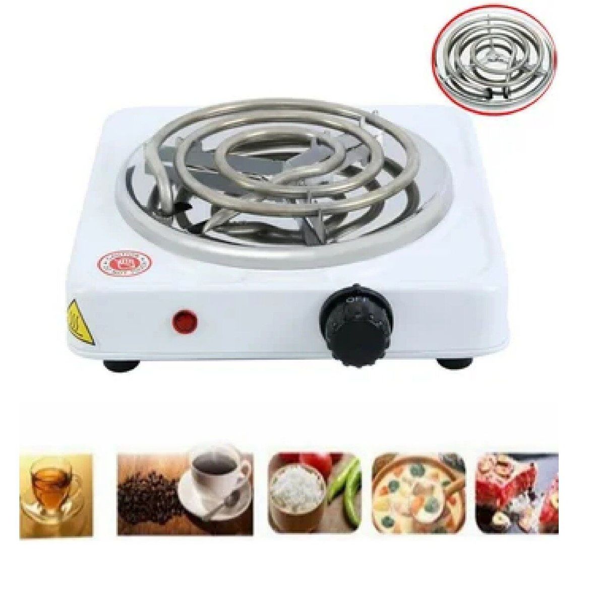 LH ELECTRONIC - Cocina Estufa Electrica de 1 Hornilla 1000Wattsl