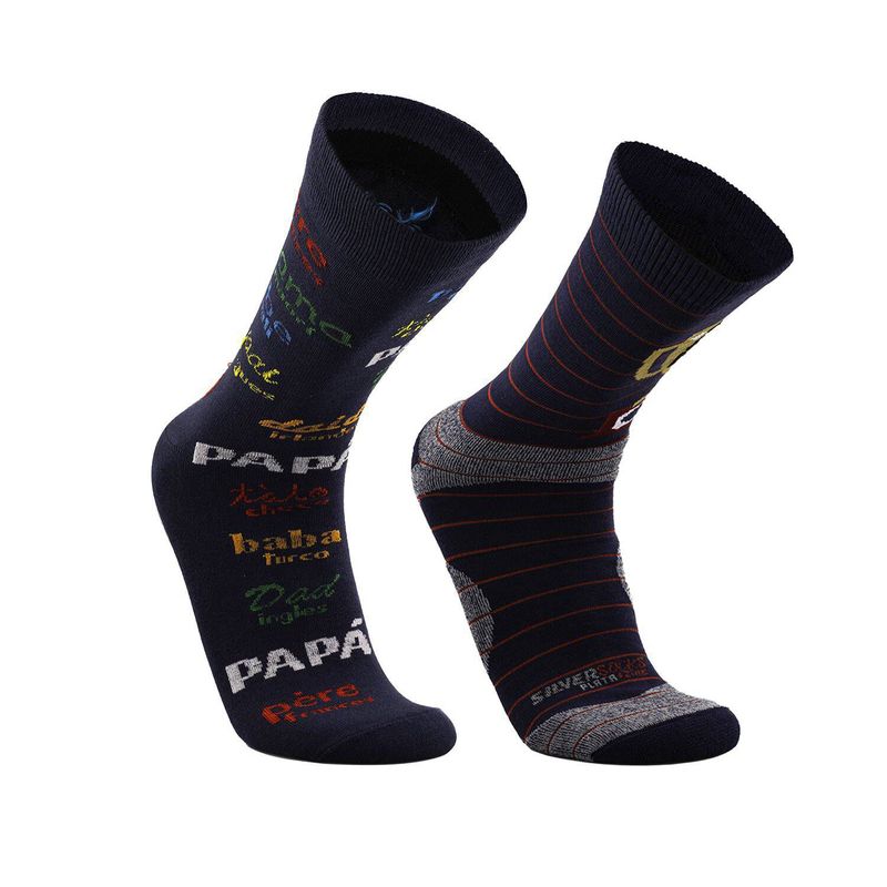 SILVERA NANOTECH - Medias de algodón Día del padre, Antibacterial - 2 Pack