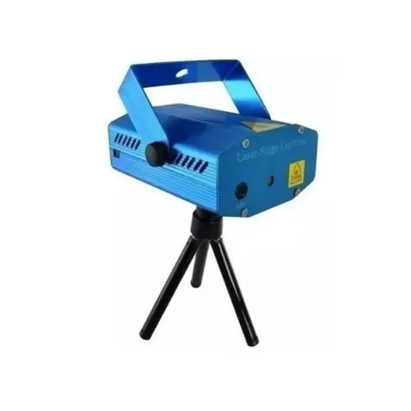 GENERICO - Mini Proyector Laser Rojo y Verde Audioritmico Con Figuras de Puntos