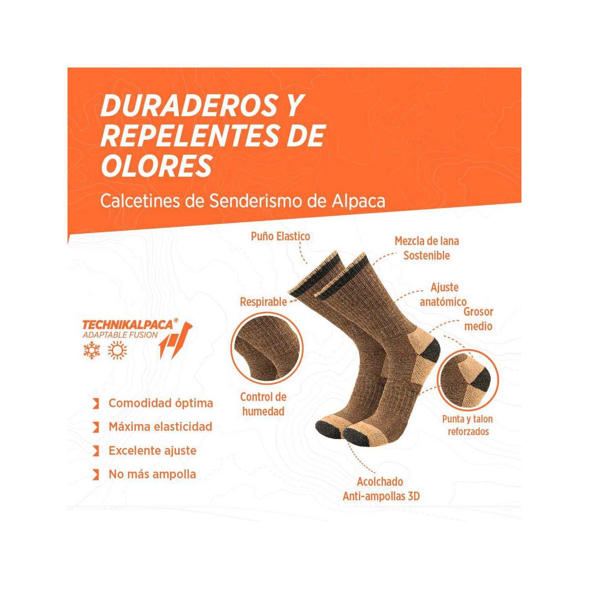 SILVERA NANOTECH - Medias Termicas de Lana Outdoor Alpaca Merino Hombre y Mujer