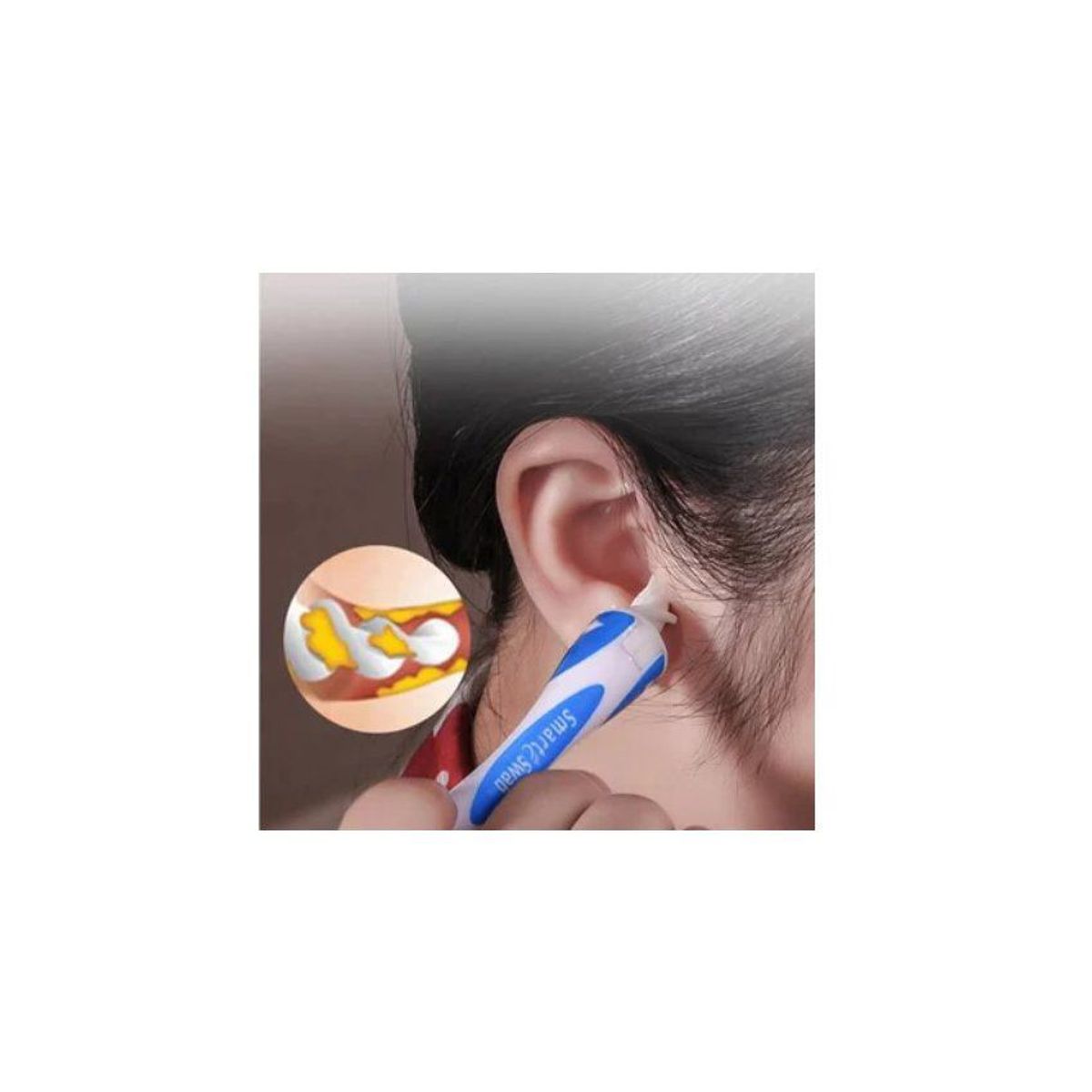 GENERICO - Limpiador de oídos 16 cabezales de silicona estuche portátil