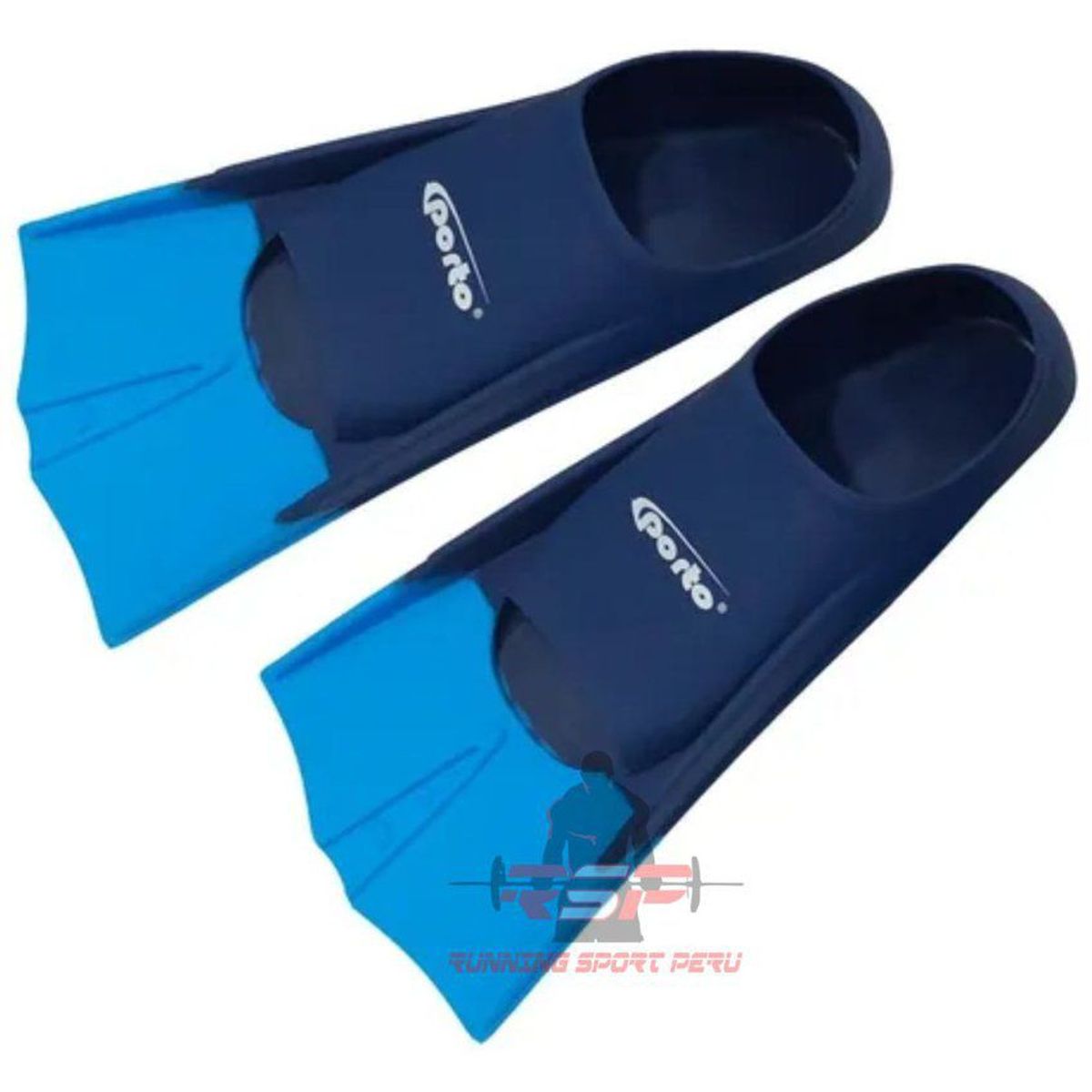 PORTO - Aletas de buceo natacion porto azul talla m 36-38