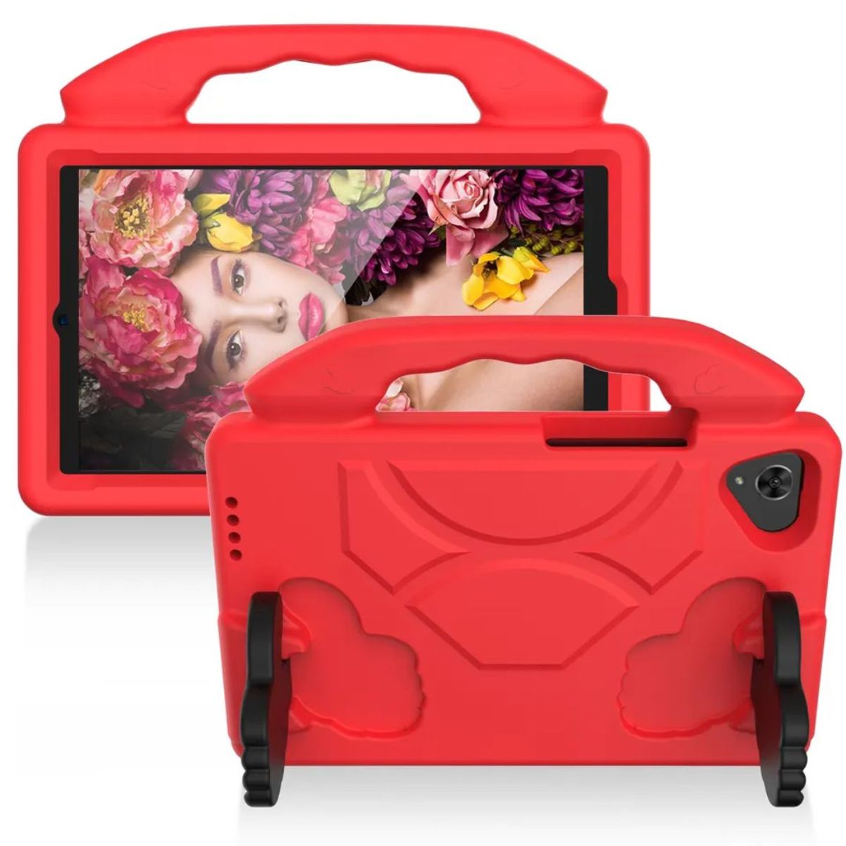GENERICO - Funda de Goma con Diseño Like para Tablet Lenovo M7 Rojo