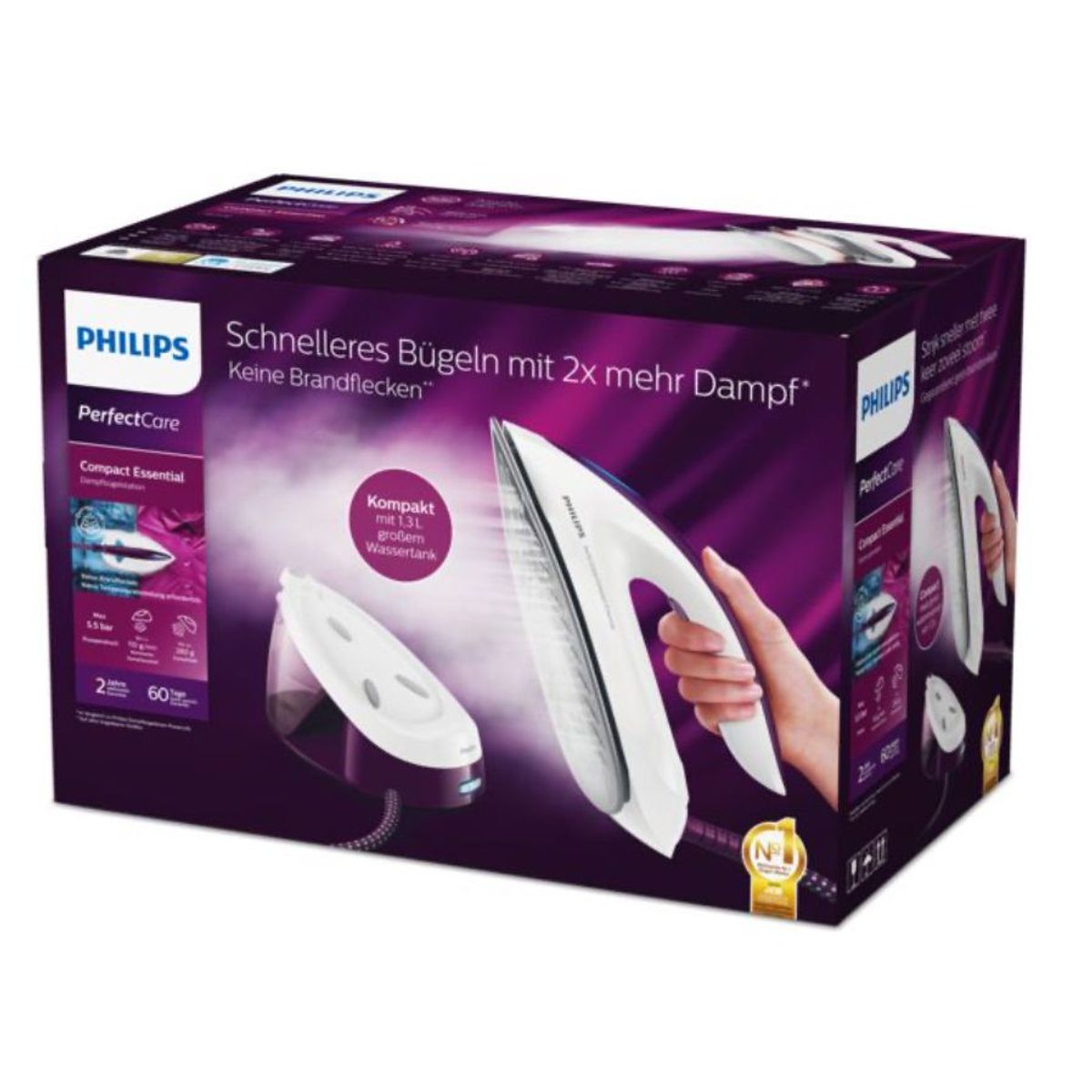 PHILIPS - Centro de Planchado Philips Perfect Care - NO Quema la Ropa GC6833 - SIN CAJA