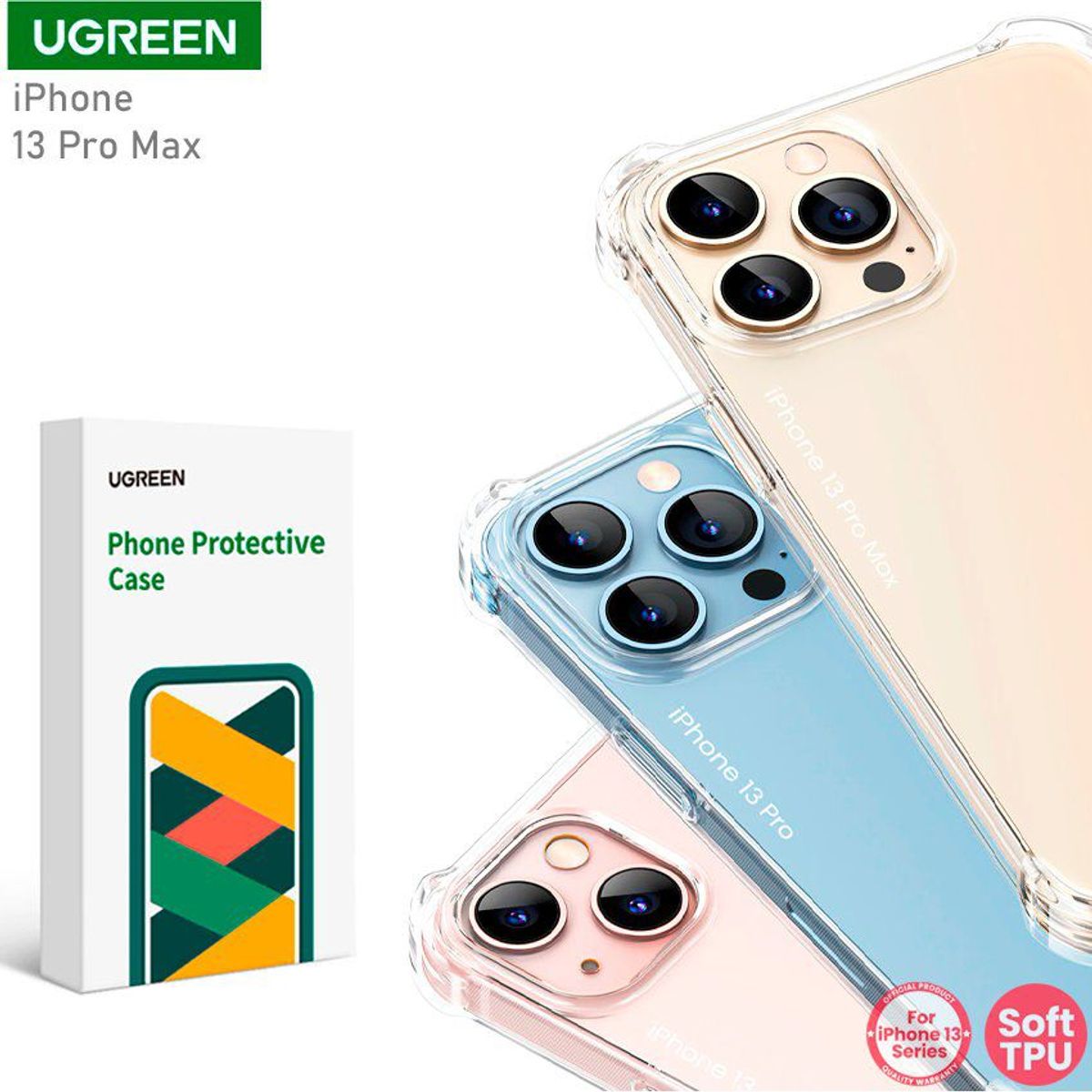UGREEN - Funda Protector UGREEN para iphone 13 pro max anti impacto