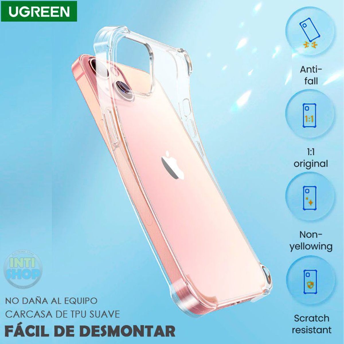 UGREEN - Funda Protector UGREEN para iphone 13 pro max anti impacto