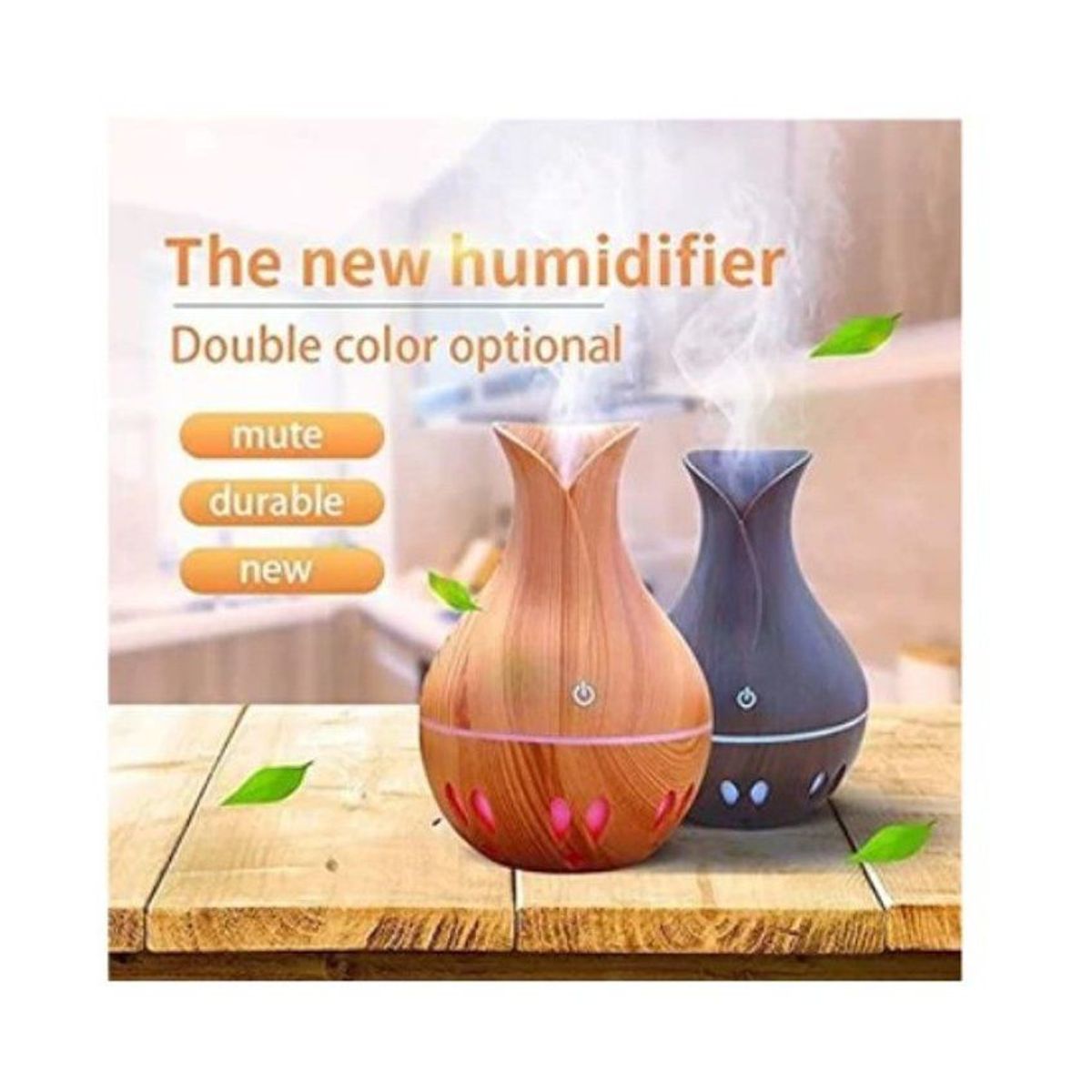 GENERICO - Humidificador aromatico con luz led  a1.