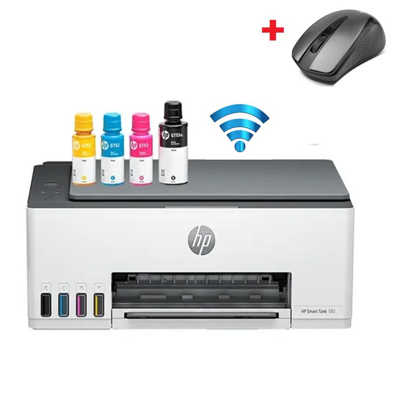 HP - Impresora HP Smart Tank 580 1F3Y2A Multifuncional, Wifi, Bluetooth