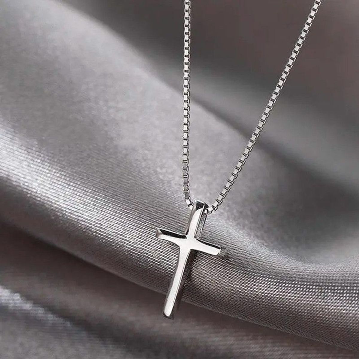 SHOPSMART - Cadena Cruz V de Plata