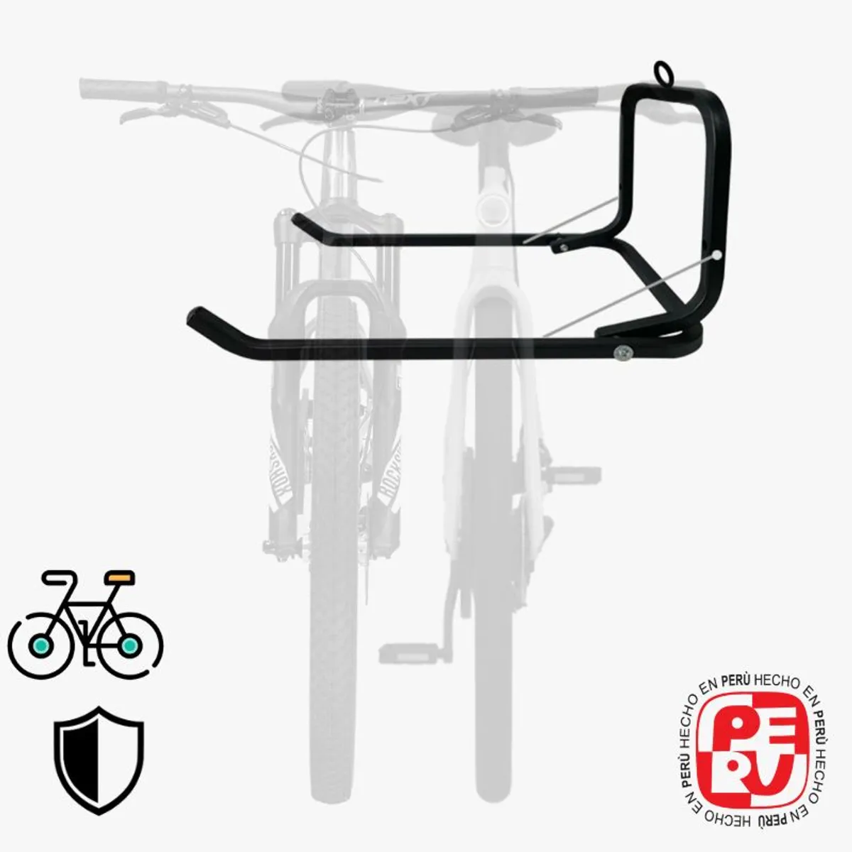 IMSARACKS - Rack Soporte Porta 2 Bicicletas para Pared Brazos Plegables