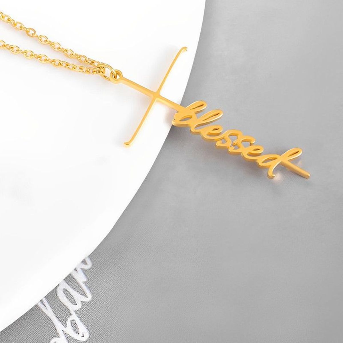 SHOPSMART - Cadena Blessed en Acero