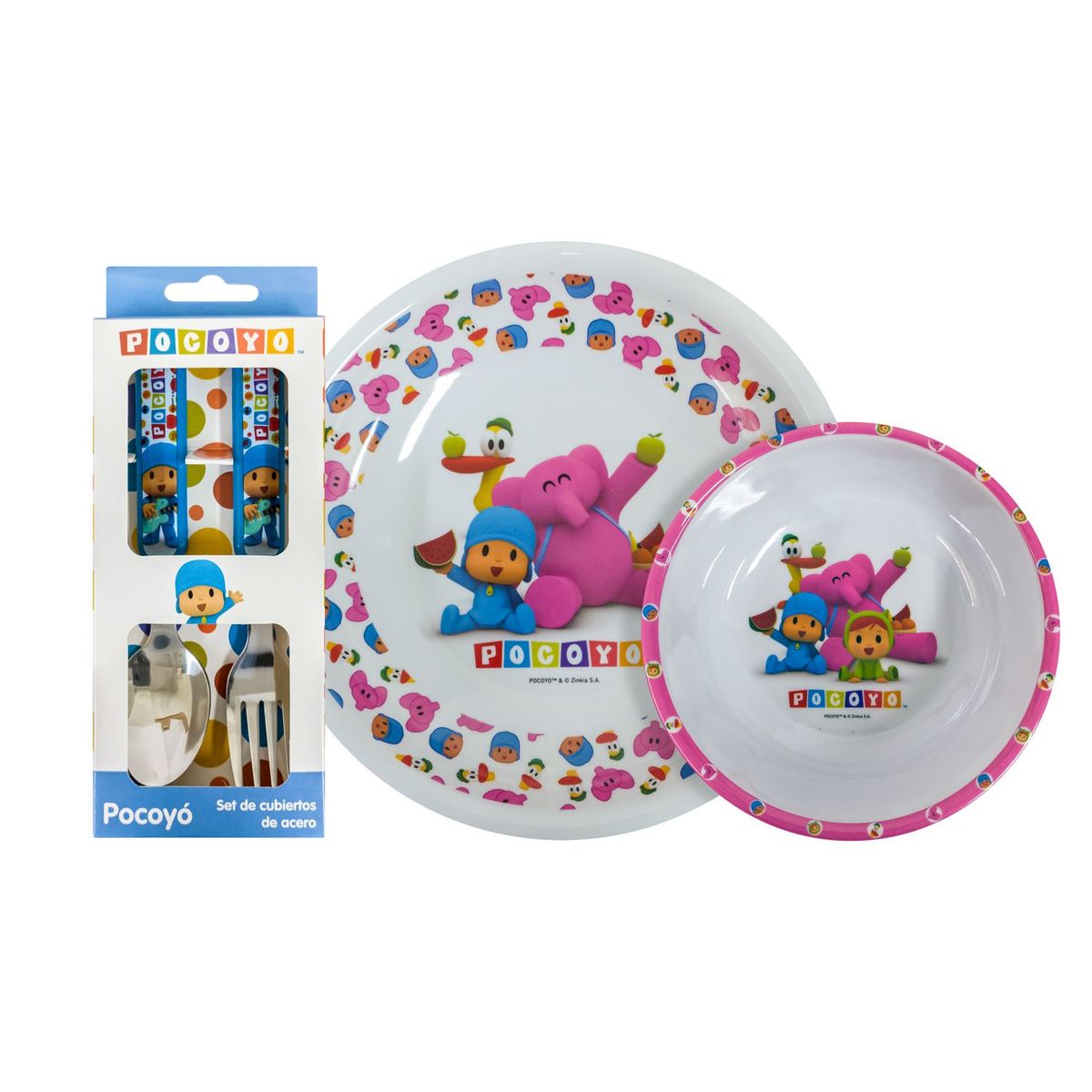 SCOOL - Scool - Set Melamine con Cubiertos Pocoyo M