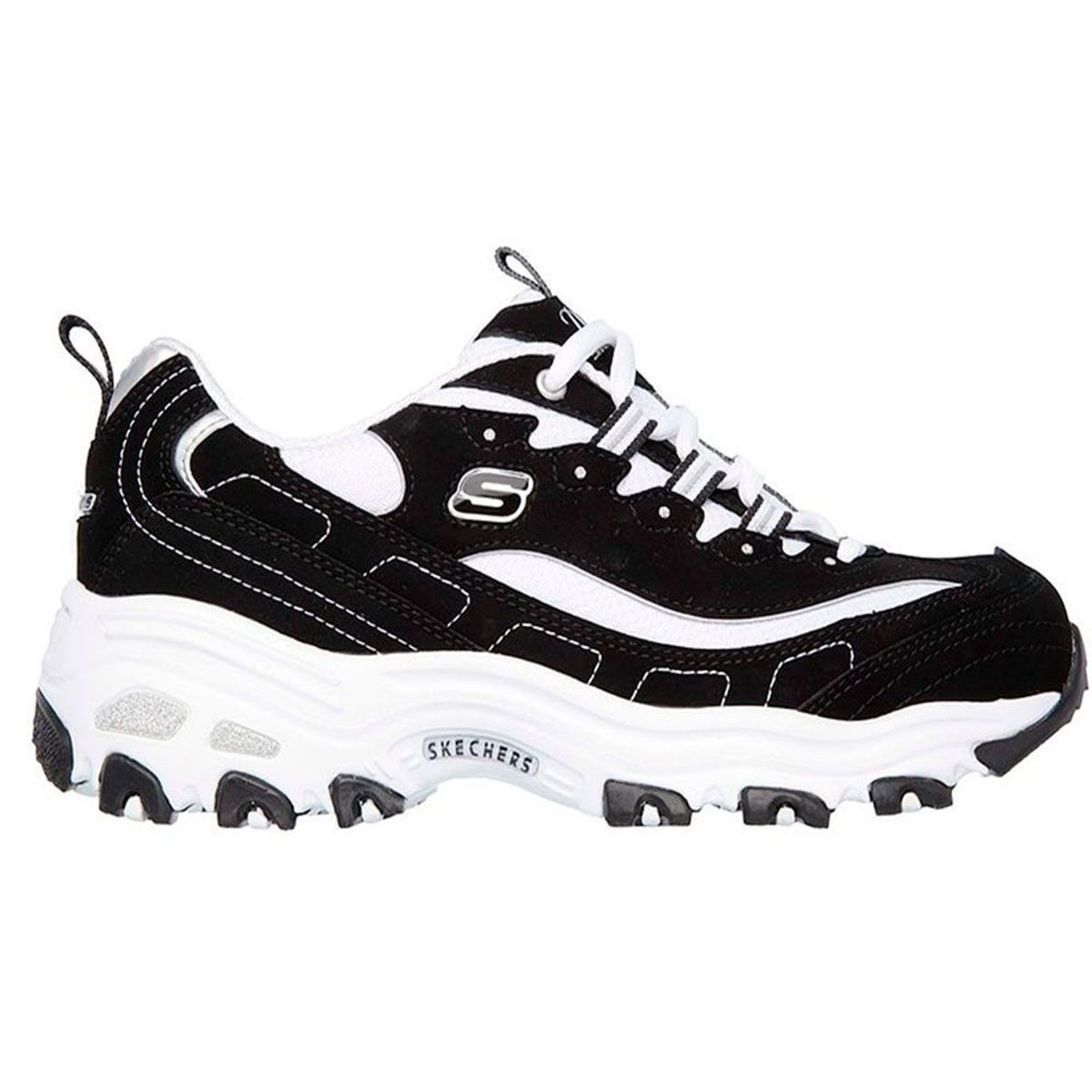 SKECHERS - Zapatillas urbana D´LITES-BIGGEST FAN 11930-BKW - Negro