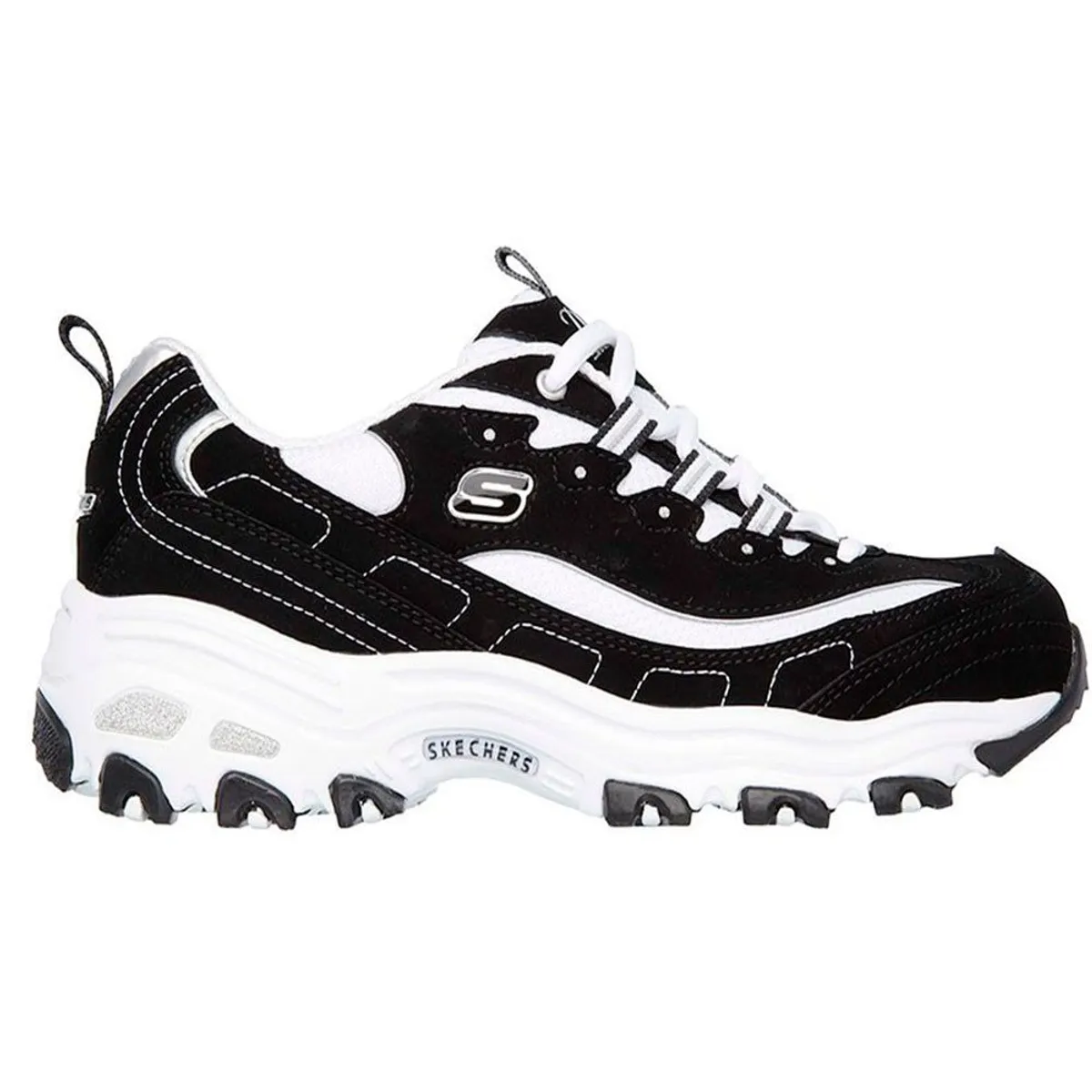 SKECHERS - Zapatillas urbana D´LITES-BIGGEST FAN 11930-BKW - Negro