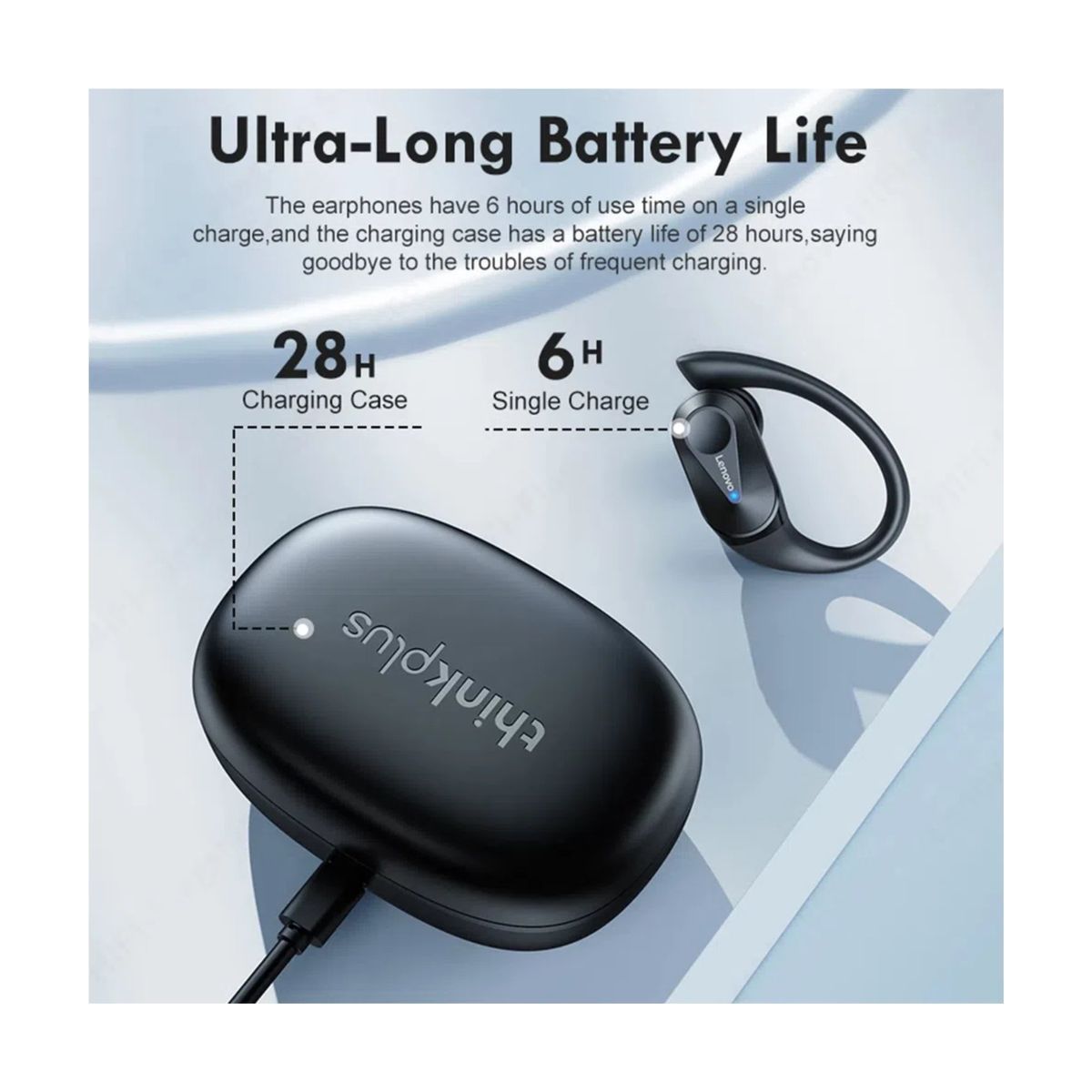 LENOVO - Audifonos Bluetooth Lenovo LP75 TWS 2022