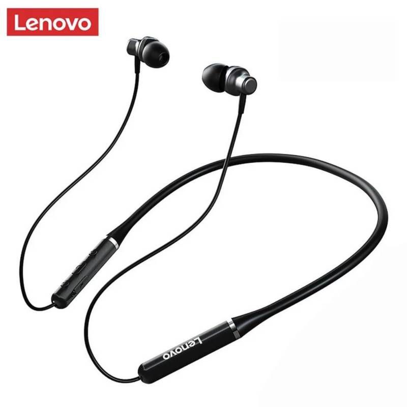 LENOVO - Audífonos Bluetooth Lenovo He05 Negros Inalámbricos