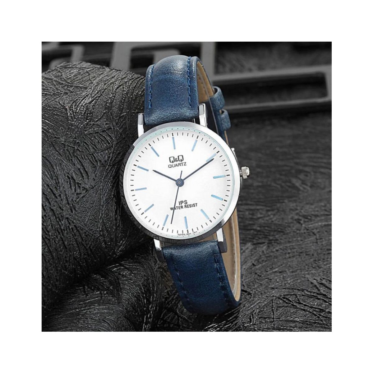 Q&Q - Reloj QQ Mujer Cuero Azul