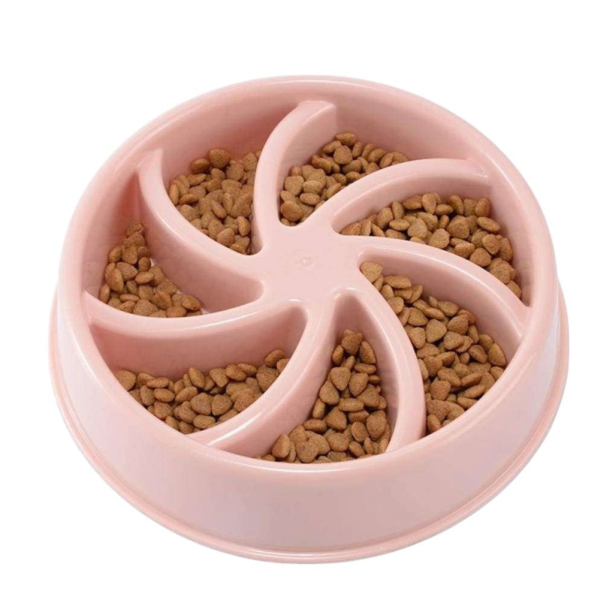 PETS AND FRIENDS - Plato antiansiedad Circular para mascotas - Rosa
