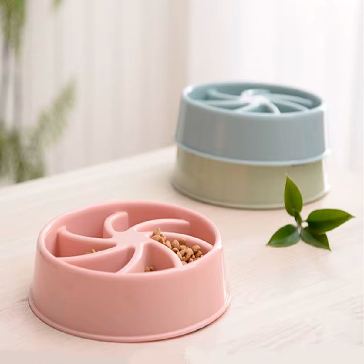 PETS AND FRIENDS - Plato antiansiedad Circular para mascotas - Rosa